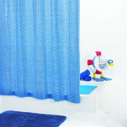 Blue Drops Shower Curtain